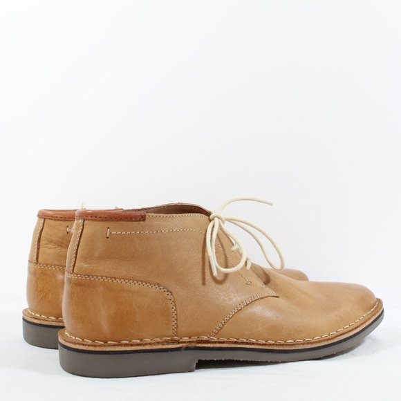 Steve Madden Mens P-Ionic Lace Up Leather Chukka Boots - Tan - Picture 2 of 5